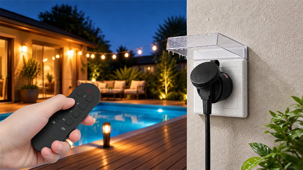 Mini outdoor remote control socket 52119