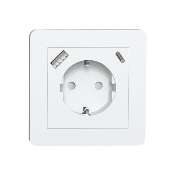 Wall Socket with USB Charger Device-51405X20